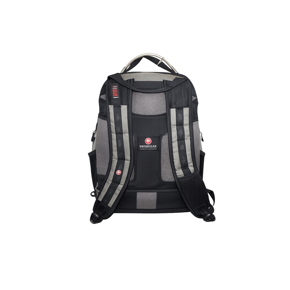 Wenger Swiss Gear Pegasus 17" Laptop Computer Backpack Black/Gray - Picture 2 of 7